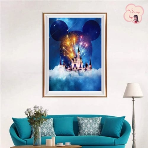 لوحة تلوين بالأرقام بتصميم إحتفال ديزني