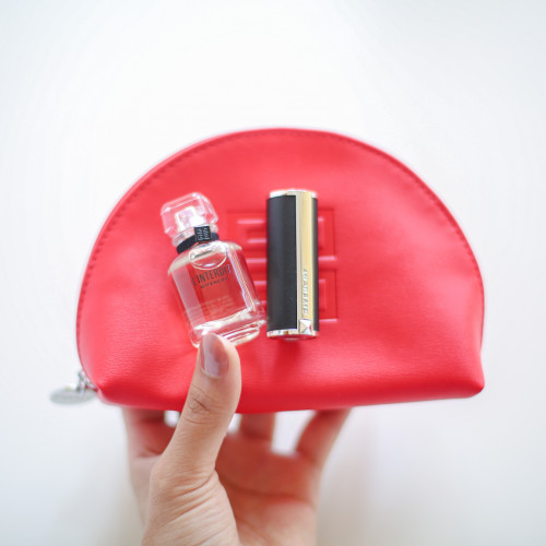 مجموعة ميني جيفنشي شنطة , عطر , روج