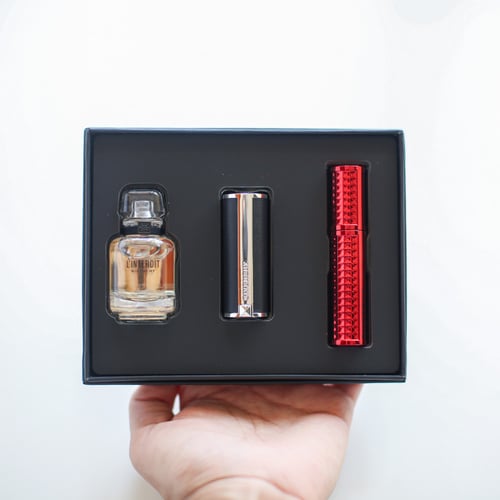 مجموعة ميني جيفنشي عطر , مسكرة , روج