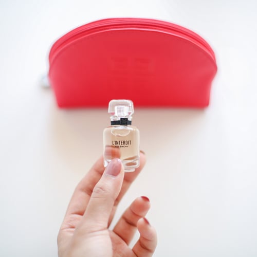 مجموعة ميني جيفنشي شنطة , عطر , روج