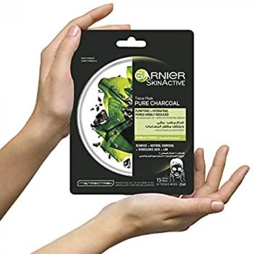 ماسك الوجه من غارنيية بالفحم لشد المسام و ترطيب ال...