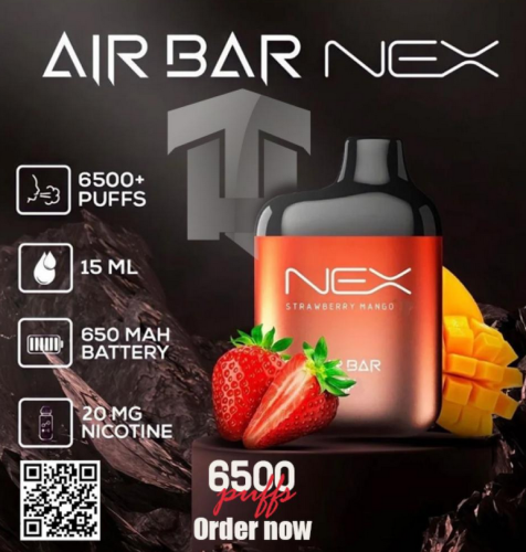 Air bar 6500 puffs 20mg - اير بار 6500 سحبة 20نيكوتين