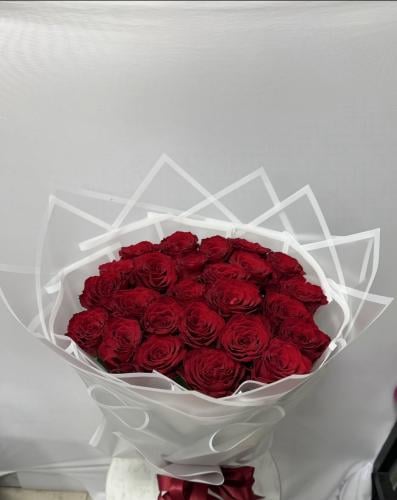 باقة ورد احمر 25 ورده