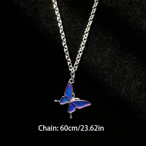 سلسال الفراشه يتغير لونه بدرجه حراره الجسم والمشاع...