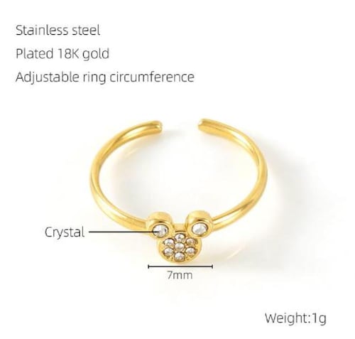 خاتم المرأة ماتي تصميم ميكي