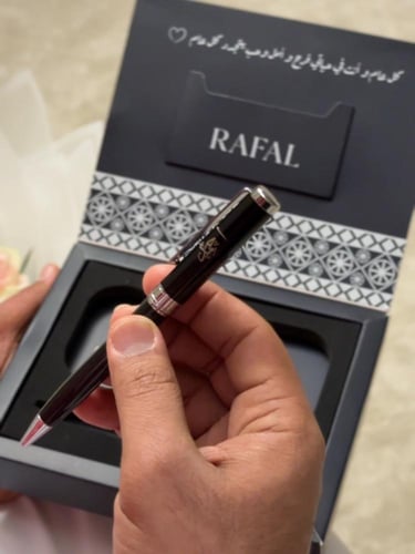 بوكس رجالي RAFAL سبحة عقيق + قلم فخم فخم