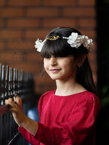 طوق ورد بناتي بالاسم