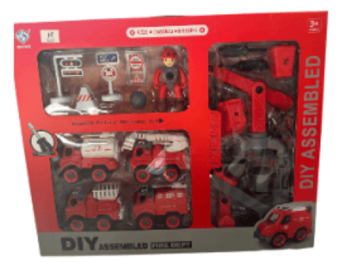 لعبة تركيب سيارات الاطفاء الذكية