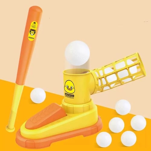 لعبة تحدي قذف الكرات بالمضرب