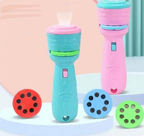 لعبة الكشاف السحري بصور حيوانات لون عشوائي