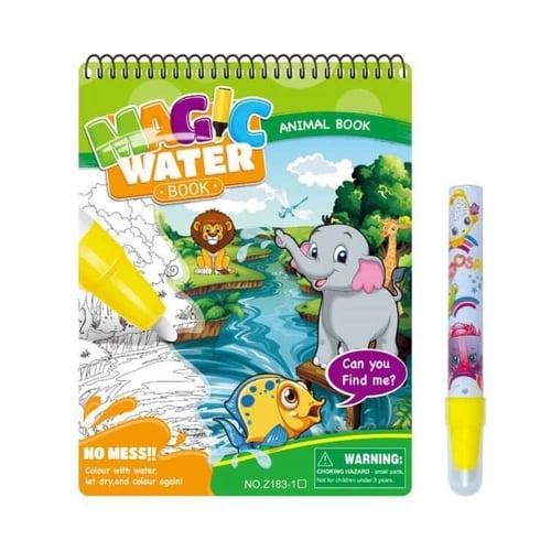 كتب تلوين سحرية بالماء تستخدم اكثر من مرة متنوع لل...