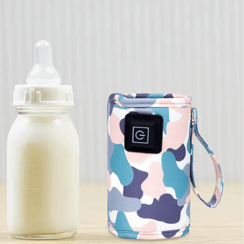 حامي لتدفئة الرضاعة يعمل بUSB لون عشوائي