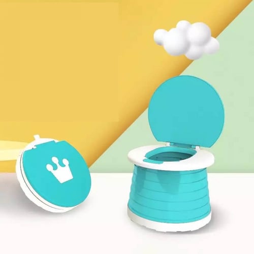 حمام متنقل بحجمين للاطفال (كرسي مرحاض ) متنقل قابل...