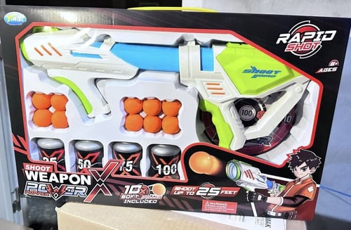 لعبة مسدس مع طلقات فلين لتحدي القنص