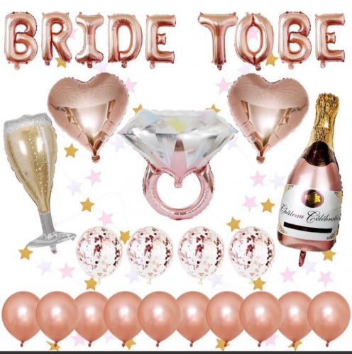 بكج بالونات حفلة توديع العزوبية 21 قطعة