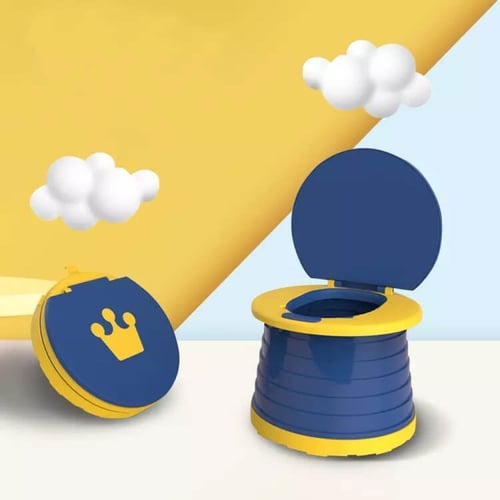 حمام متنقل بحجمين للاطفال (كرسي مرحاض ) متنقل قابل...