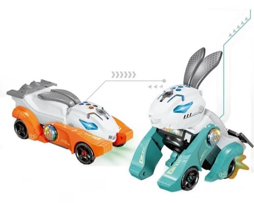 جديد لعبة السيارة المتحولة لأرنب مع قاذف