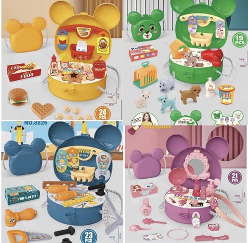 حقيبة المكياج للاميرة الصغيرة 21 قطعة ( مكياج غير...