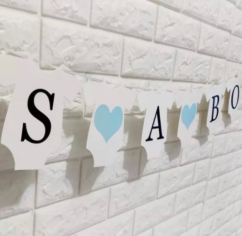 مستلزمات حفلة استقبال المولود لون ازرق ( 46 قطعة)