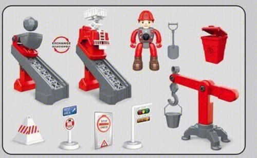 لعبة تركيب سيارات الاطفاء الذكية