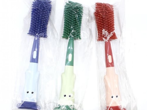 جديد طقم فرشاة لتنظيف رضاعة الاطفال من السيلكون