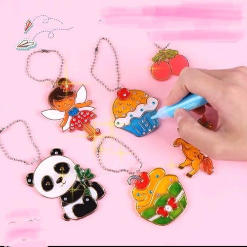 لعبة تلوين تعليقة كريستاليه بشكلين