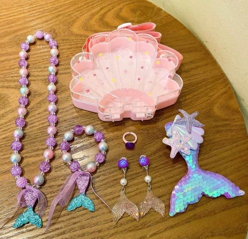 طقم مجوهرات حورية بحر للبنات