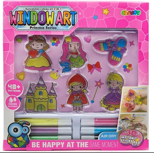 اشكال كرستاليه لاصقة للتلوين ثلاثية الابعاد