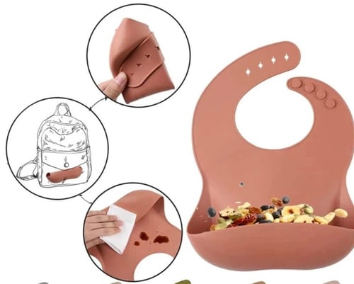 جديد مريلة اطفال من السيلكون مقاومة للماء