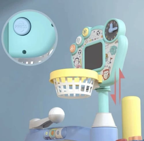 لعبة4 في 1 كرة سلة مع كرة قدم مع بولينغ وجولف