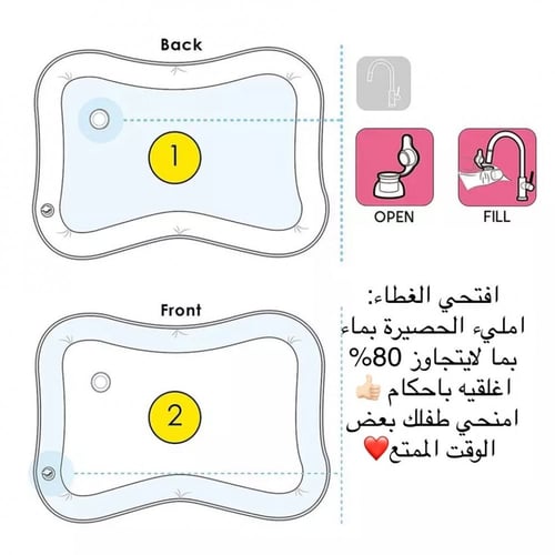 حصيرة المائية الممتعة للطفل