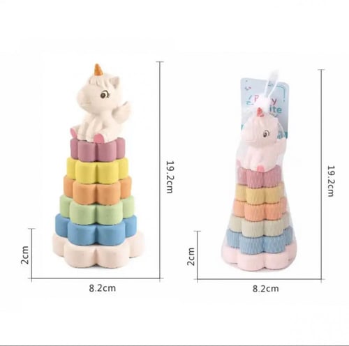 عضاضة ولعبة تركيب الاشكال والالوان من السيلكون