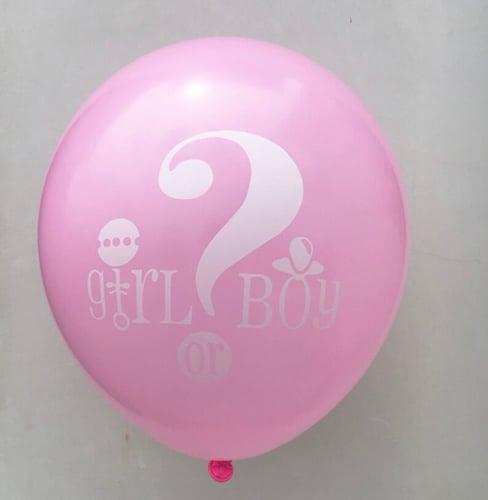 بلونات لتحديد جنس المولود (18 قطعة )