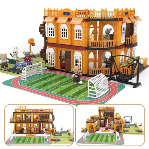 منزل الحيوانات الرهيب مع 4 حيوانات