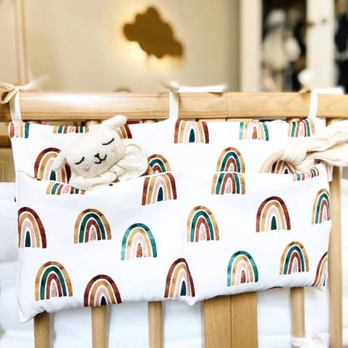 منظم سرير لمستلزمات الطفل والعابه