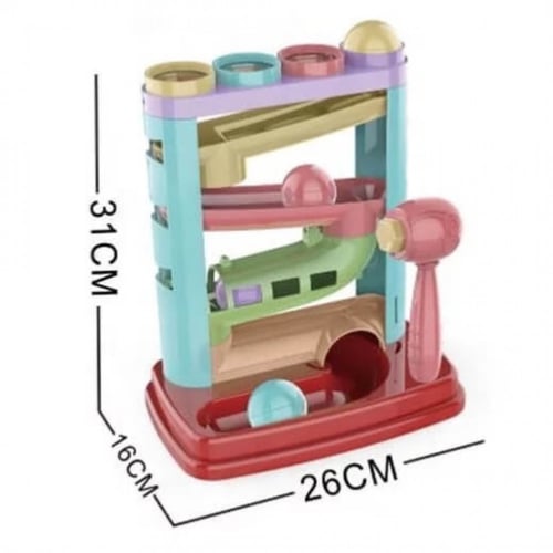 لعبة ضرب الكرات الملونه مع مسار متدحرج