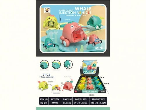 لعبة سيارات الحوت التفاعلية المنطلقه بين الأم والط...