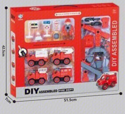 لعبة تركيب سيارات الاطفاء الذكية