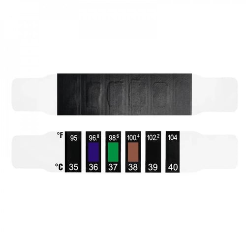 شريط ثرمومتو لقياس حرارة الطفل عن طريق الجبهة