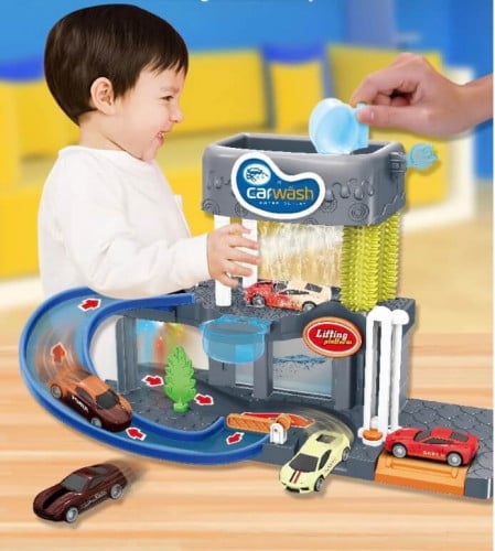 مغسلة السيارات العجيبة لتغيير لون السيارة بعد غسله...