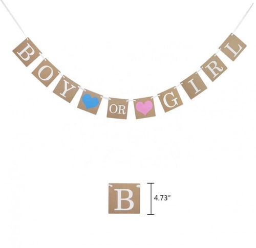 طقم زينة لحفلات الكشف عن جنس المولود ( 64 قطعة )