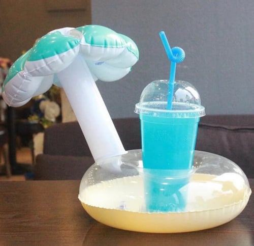 عوامة مشروم بلونين مختلفين قوية حامل أكواب للاسترخ...