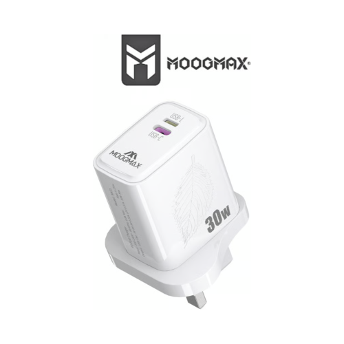 شاحن جداري موج ماكس (MOOGMAX) ذكي بقوة 30 واط وتقن...