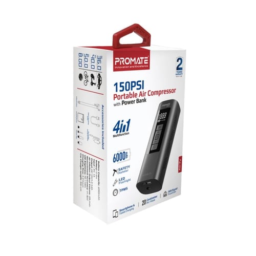 ضاغط هواء محمول مزود بباور بانك من بروميت