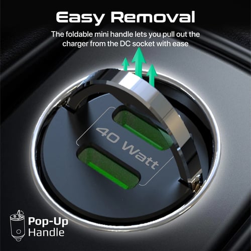 فيش سيارة 20W USB+PD من بروميت