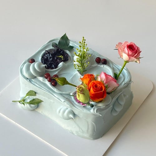 6inch Flowers Cake