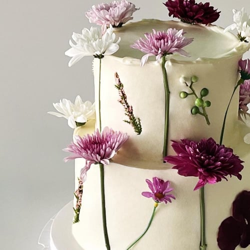 2tier Flowers Cake