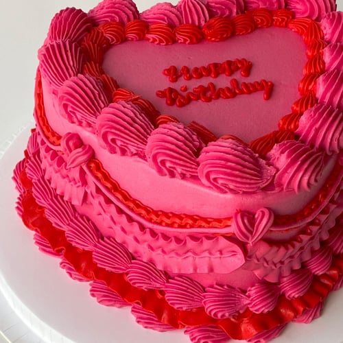 8inch Heart Cake