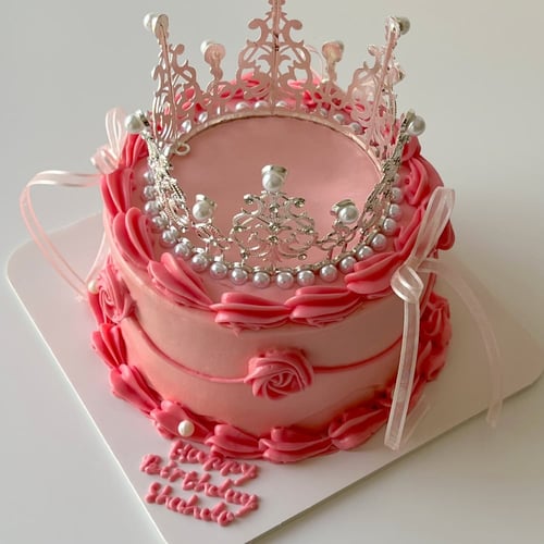 6inch Mini Tiara Cake w/Ribbons