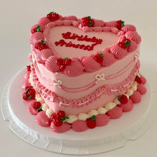 8inch Heart Cake